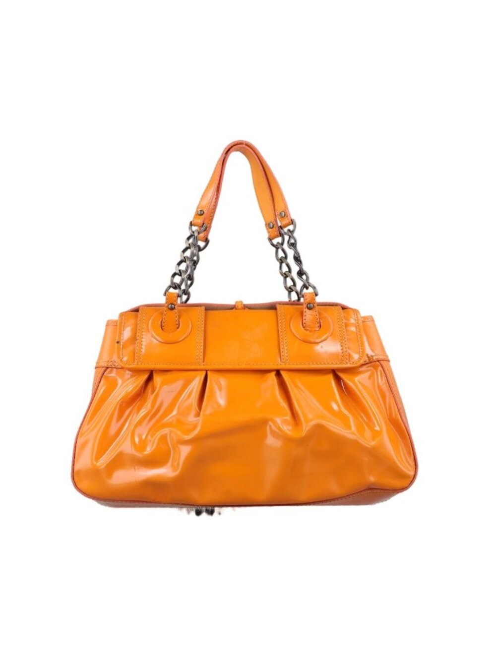 ★SOLD★ Fendi b Bag Orange Patent - Picture 2 of 15